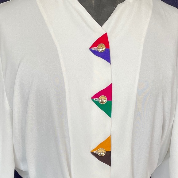 SIMON CHANG BLOUSE SIZE:12 - Picture 3 of 4